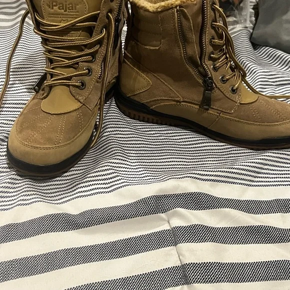 Pajar Temperature Rated Waterproof Tan Boots: Size US 7-7 1/2 - Picture 1 of 5